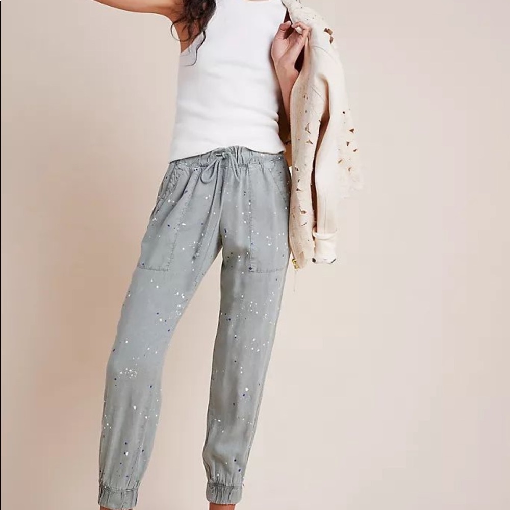 Cloth and Stone Paint Splatter Joggers